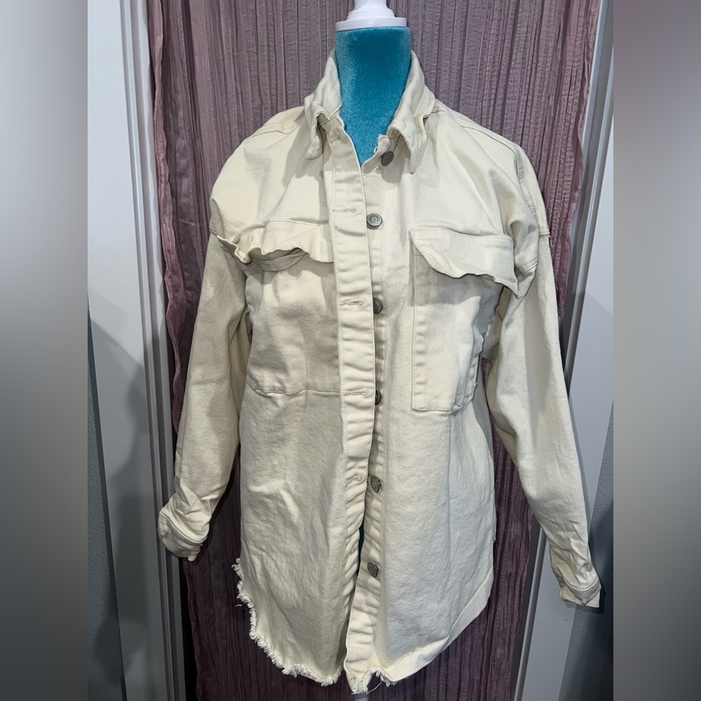 Celebrity Pink Cream Utility Jacket Relaxed Fit